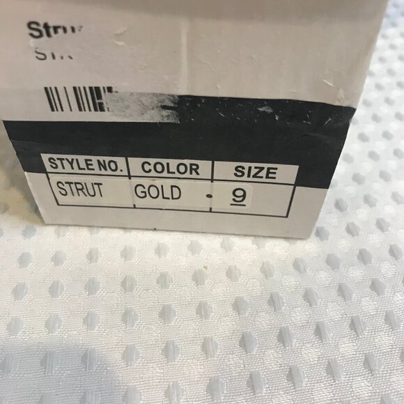 STRUT SNAKE GOLD WOMENS SANDAL SIZE 9 - Picture 3 of 6